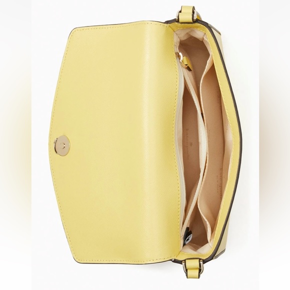 New Kate Spade Sadie Envelope Crossbody Yuzu Jam - Picture 3 of 4